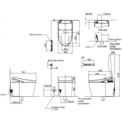 Bồn cầu thông minh Neorest RH TOTO CS989VT TCF9768WZ T53P100VR 8 Bồn cầu thông minh Neorest RH TOTO CS989VT TCF9768WZ T53P100VR