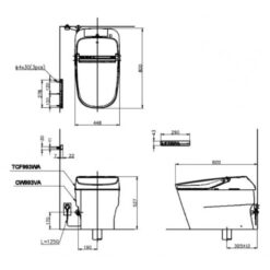 Bồn cầu thông minh Neorest XH II TOTO CW993VA TCF993WA T53P100VR