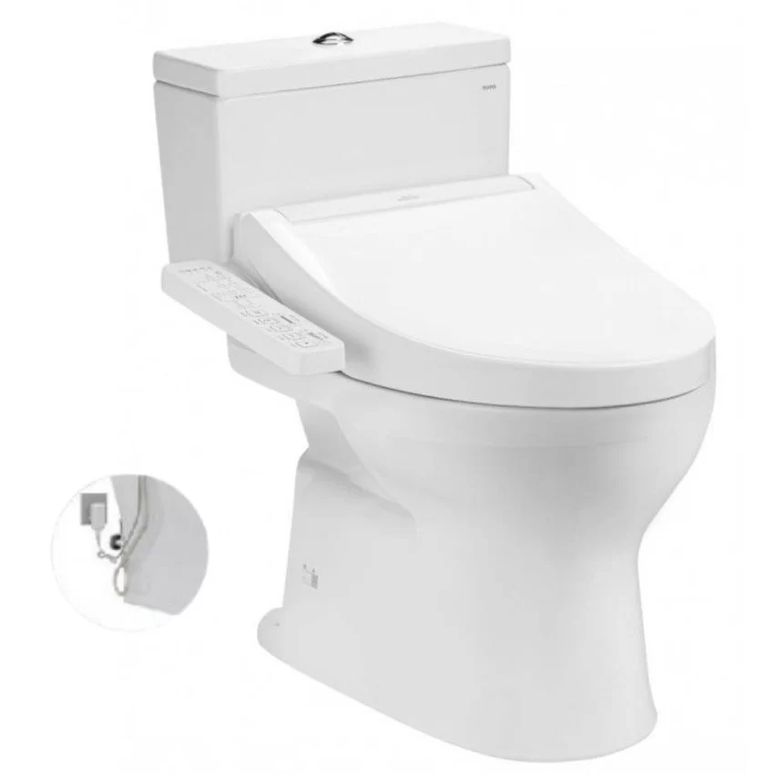 Bồn cầu TOTO CS302DW16 2 khối nắp điện tử Washlet C2 TCF23410AAA 11 Bồn cầu TOTO CS302DW16 2 khối nắp điện tử Washlet C2 TCF23410AAA