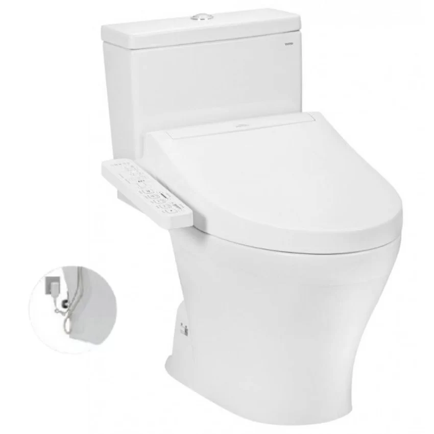 Bồn cầu TOTO CS326DW16 2 khối nắp điện tử Washlet C2 TCF23410AAA 11 Bồn cầu TOTO CS326DW16 2 khối nắp điện tử Washlet C2 TCF23410AAA