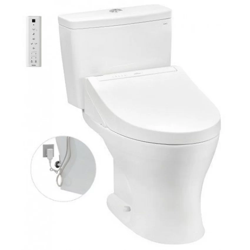 Bồn cầu TOTO CS735DW14 2 khối Bồn cầu TOTO CS735DW14 2 khối nắp điện tử Washlet C5