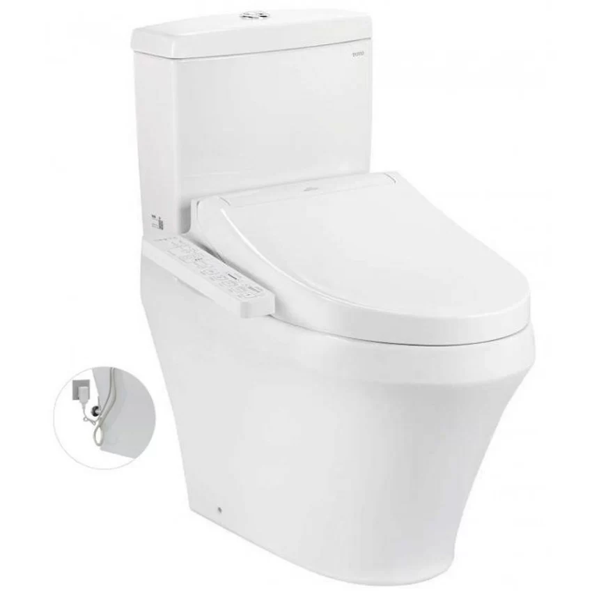 Bồn cầu TOTO CS735DW16 2 khối nắp điện tử Washlet C2 TCF23410AAA 6 Bồn cầu TOTO CS735DW16 2 khối nắp điện tử Washlet C2 TCF23410AAA