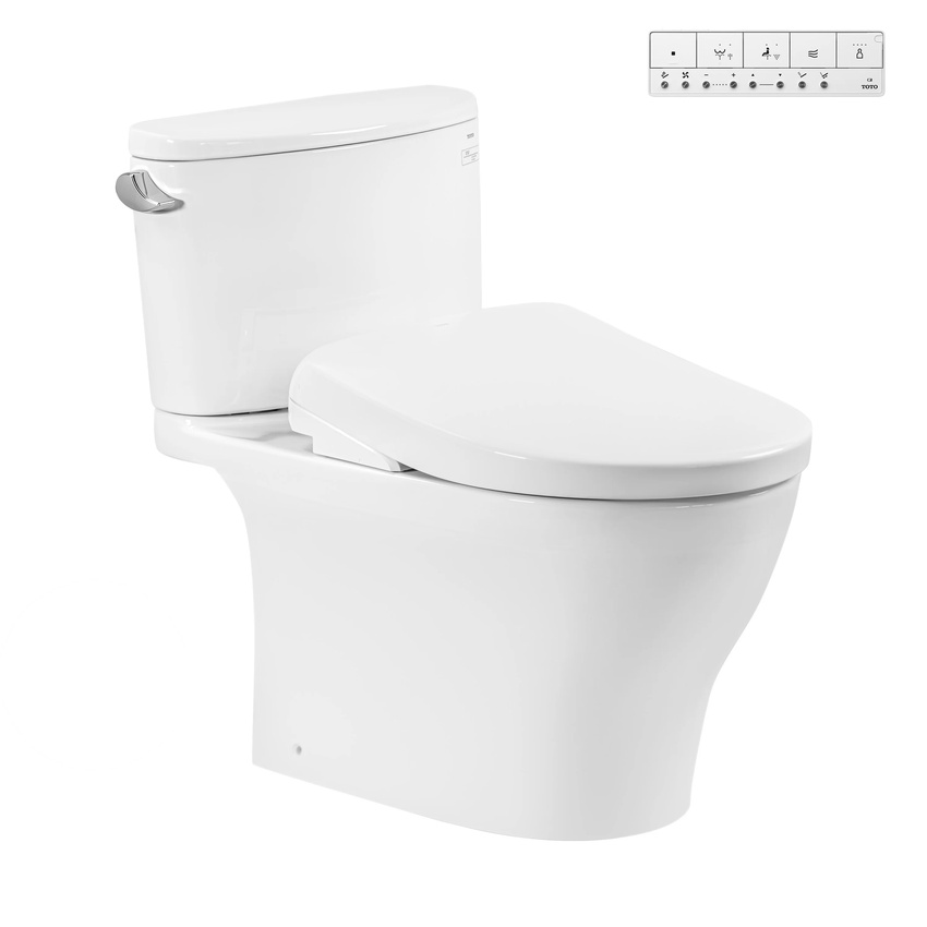 Bồn cầu TOTO CS767CRW23 Bồn cầu TOTO CS767CRW23 2 khối nắp điện tử Washlet S7