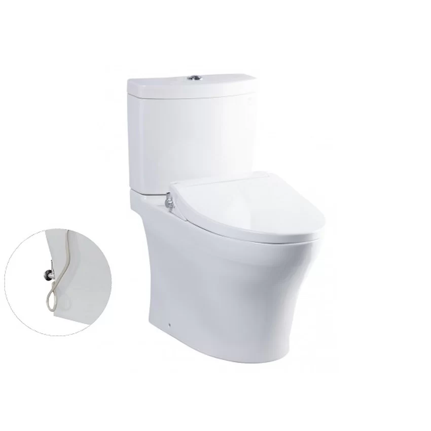 Bồn cầu TOTO CS769DRE2 2 khối nắp rửa cơ TCW07S 4 Bồn cầu TOTO CS769DRE2 2 khối nắp rửa cơ TCW07S