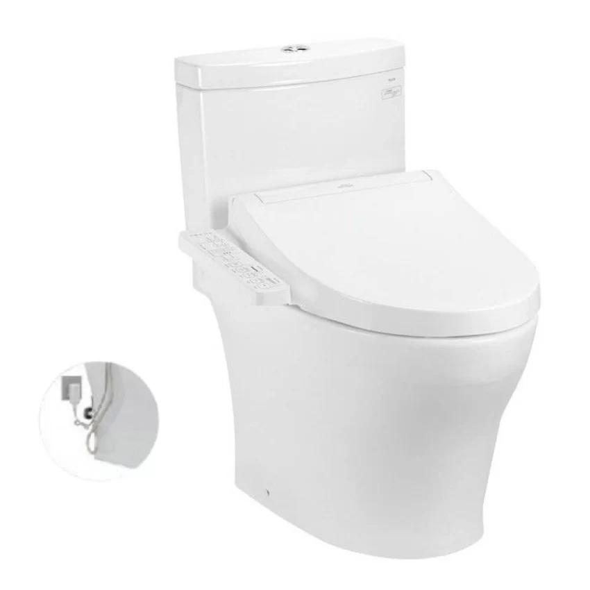 Bồn cầu TOTO CS769DRW16 2 khối nắp điện tử Washlet C2 TCF23410AAA 11 Bồn cầu TOTO CS769DRW16 2 khối nắp điện tử Washlet C2 TCF23410AAA