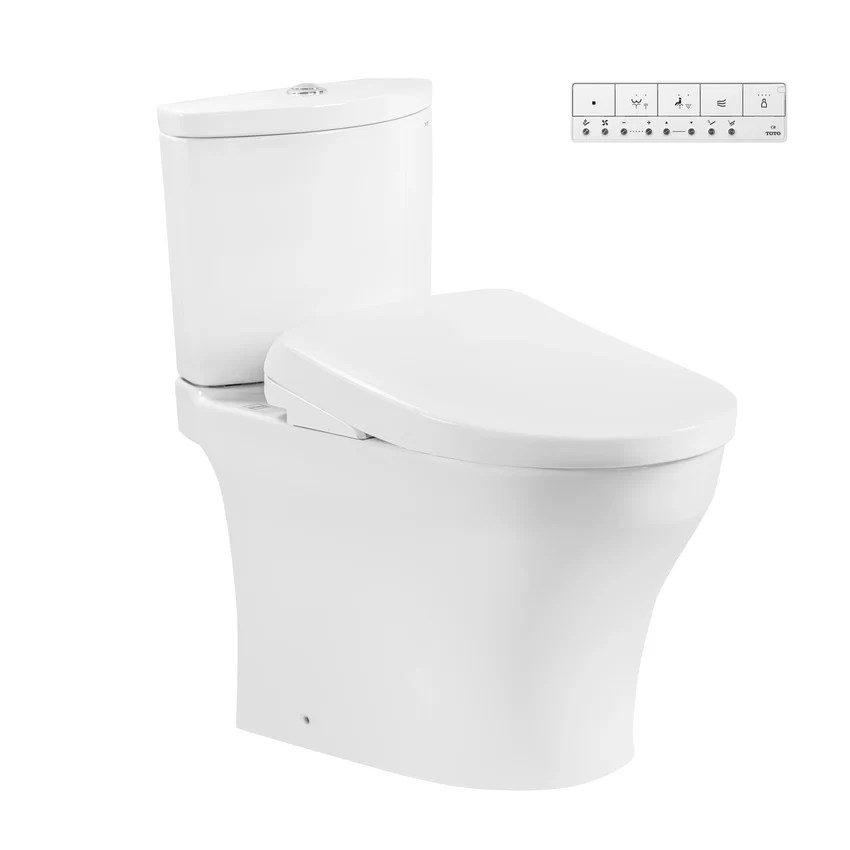 Bồn cầu TOTO CS838CDW23 2 khối nắp điện tử Washlet S7 TCF47360GAA giấu dây 4 Bồn cầu TOTO CS838CDW23 Với Nắp Điện Tử Washlet S7