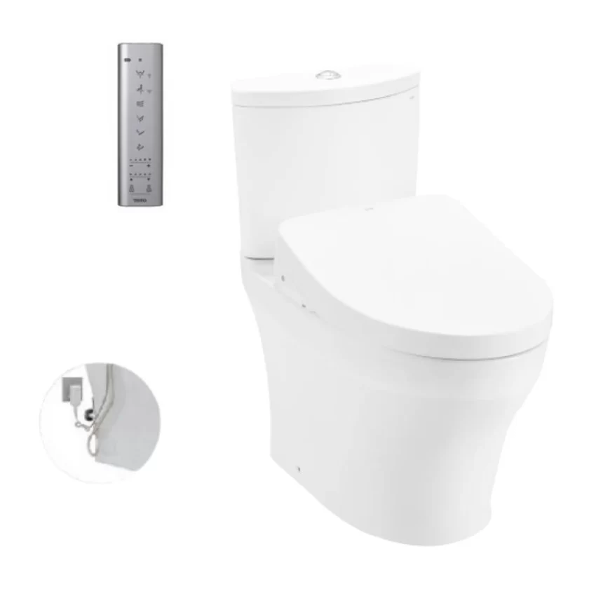 Bồn cầu TOTO CS838DW11 2 khối Bồn cầu TOTO CS838DW11 side view
