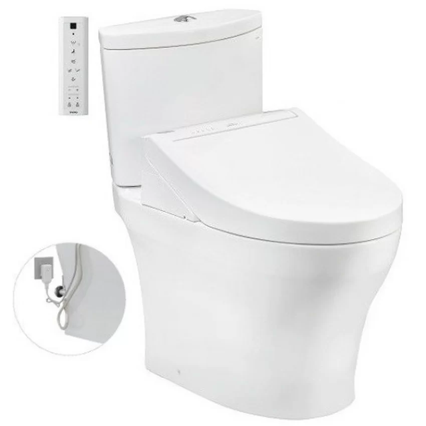 Bồn Cầu TOTO CS838DW14 Bồn cầu TOTO CS838DW14 2 khối nắp điện tử Washlet C5 TCF24410AAA