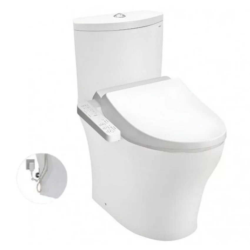 Bồn cầu TOTO CS838DW18 SKU: CS838DW18#XW Bồn cầu TOTO CS838DW18 nắp điện tử TCF23710AAA Washlet C2 - Hải Yến Home