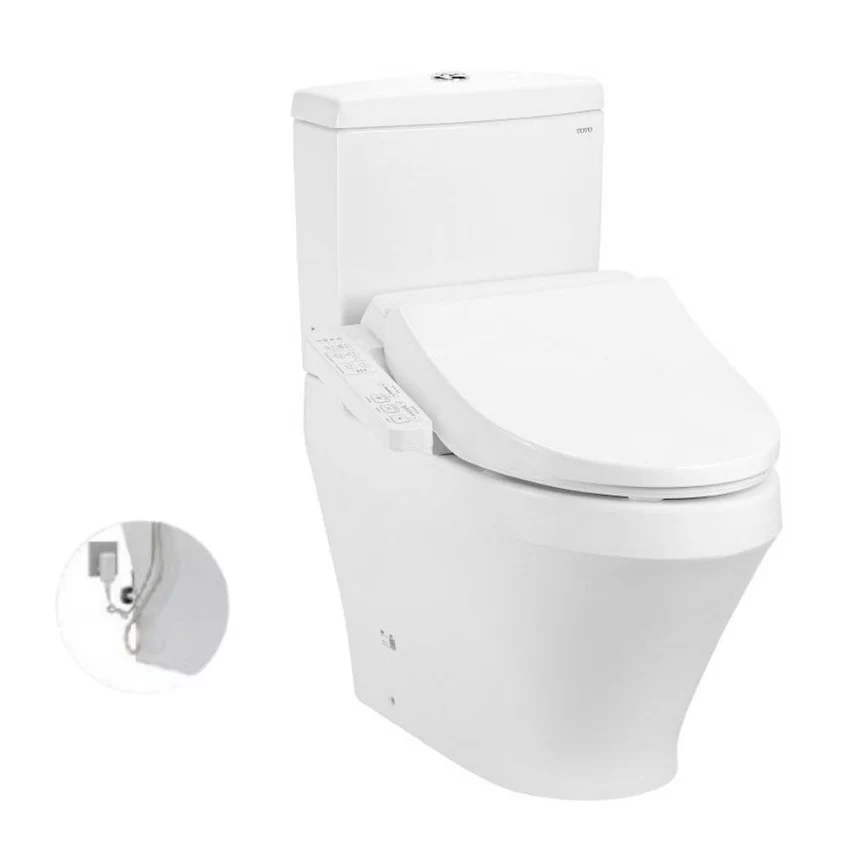 Bồn cầu TOTO CS945PDW18 2 khối nắp điện tử TCF23710AAA Washlet C2 Bồn cầu TOTO CS945PDW18 2 khối nắp điện tử TCF23710AAA Washlet C2