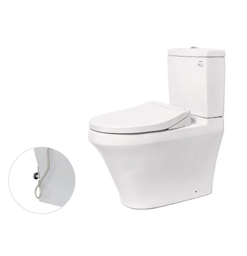 Bồn cầu TOTO CS948DE2 - SKU: CS948DE2#XW Bồn cầu TOTO CS948DE2 2 khối nắp rửa cơ TCW07S