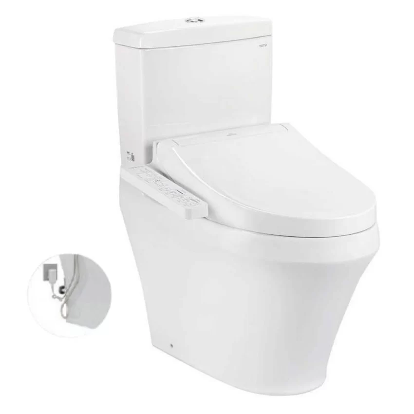 Bồn cầu TOTO CS948DW16 2 khối nắp điện tử Washlet C2 TCF23410AAA 6 Bồn cầu TOTO CS948DW16 SKU: CS948DW16#XW