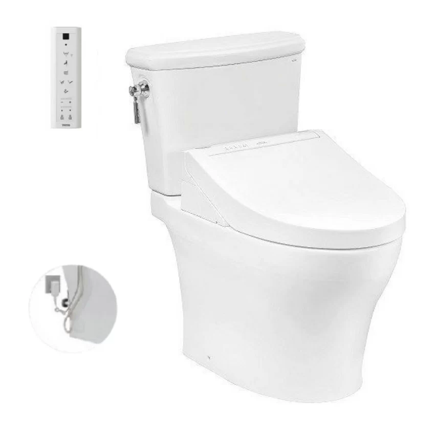 Bồn cầu TOTO CS986GW14 2 khối nắp điện tử Washlet C5 TCF24410AAA - SKU: CS986GW14#XW Bồn cầu TOTO CS986GW14 2 khối nắp điện tử Washlet C5 TCF24410AAA