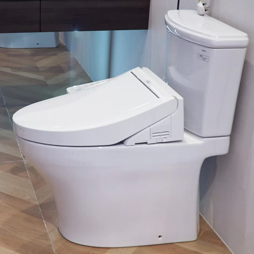 Bồn cầu TOTO CS986GW16 2 khối nắp điện tử Washlet C2 TCF23410AAA 19 Bồn cầu TOTO CS986GW16 thiết kế hiện đại