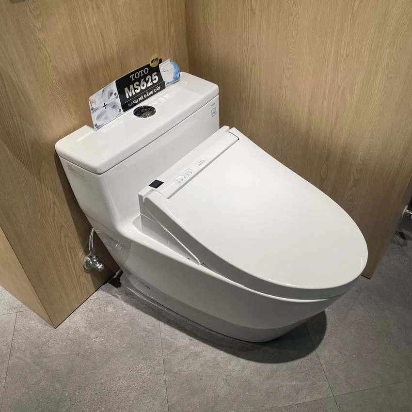Bồn cầu TOTO MS625CDW15 1 khối nắp điện tử Washlet C5 TCF24460AAA giấu dây Bồn cầu TOTO MS625CDW15 1 khối nắp điện tử Washlet C5
