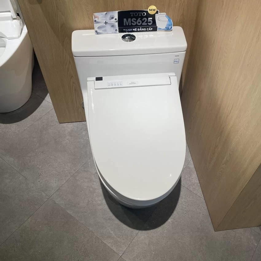 Bồn cầu TOTO MS625CDW15 tại phòng tắm hiện đại Bồn cầu TOTO MS625CDW15 tại phòng tắm