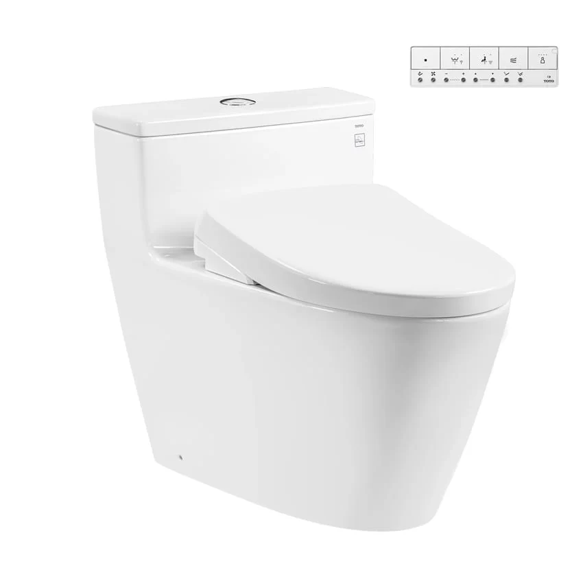Bồn cầu TOTO MS625CDW23 Bồn cầu TOTO MS625CDW23 1 khối nắp điện tử Washlet S7 TCF47360GAA giấu dây
