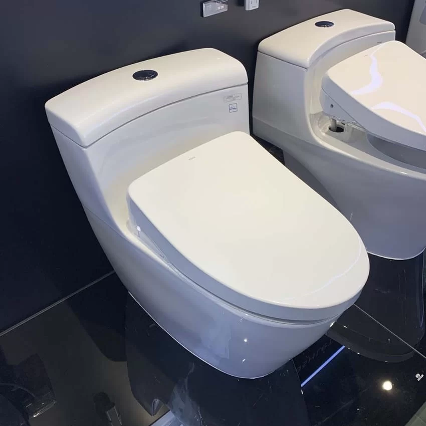 Bồn cầu TOTO MS636CDRW12 Bồn cầu TOTO MS636CDRW12 1 khối nắp điện tử Washlet S7