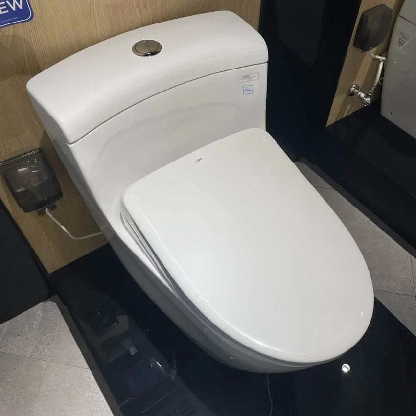 Bồn cầu TOTO MS636CDRW23 1 khối nắp điện tử Washlet S7 TCF47360GAA giấu dây 17 Chức năng giấu dây Bồn cầu TOTO MS636CDRW23