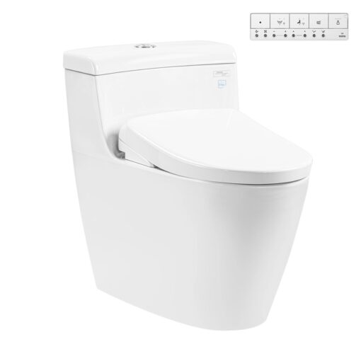 Bồn cầu TOTO MS636CDRW23 1 khối nắp điện tử Washlet S7 TCF47360GAA giấu dây