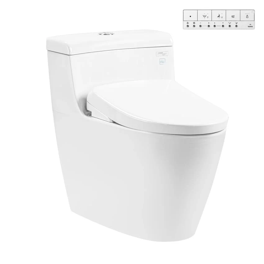 Bồn cầu TOTO MS636CDRW23 1 khối nắp điện tử Washlet S7 TCF47360GAA giấu dây 19 Bồn cầu TOTO MS636CDRW23 trong phòng tắm