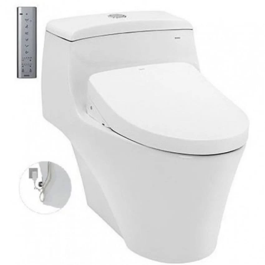 Bồn cầu TOTO MS823DRW11 1 khối nắp điện tử Washlet S7 TCF4911Z Bồn cầu TOTO MS823DRW11