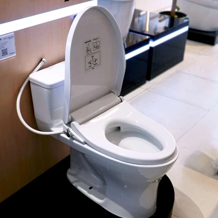 Bồn cầu TOTO MS855DE4 1 khối nắp rửa cơ TCW1211A 7 Bồn cầu TOTO MS855DE4 1 khối nắp rửa cơ TCW1211A