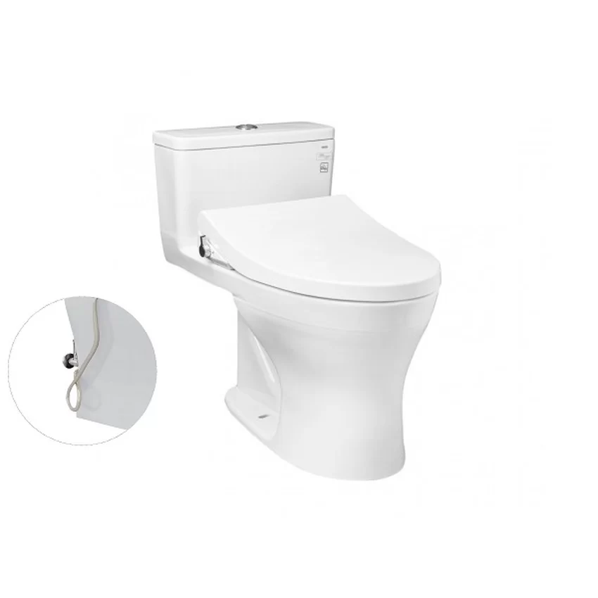 Bồn cầu TOTO MS855DE4 1 khối nắp rửa cơ TCW1211A 10 Bồn cầu TOTO MS855DE4 1 khối nắp rửa cơ TCW1211A
