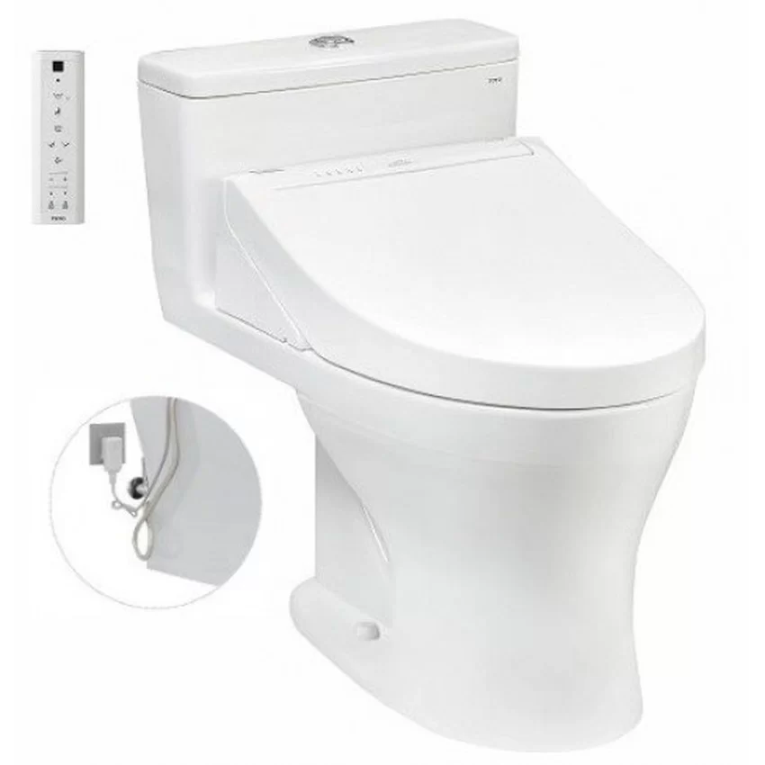 Bồn cầu TOTO MS855DW14 1 khối nắp điện tử Washlet C5 TCF24410AAA 11 Bồn cầu TOTO MS855DW14 1 khối nắp điện tử Washlet C5 TCF24410AAA