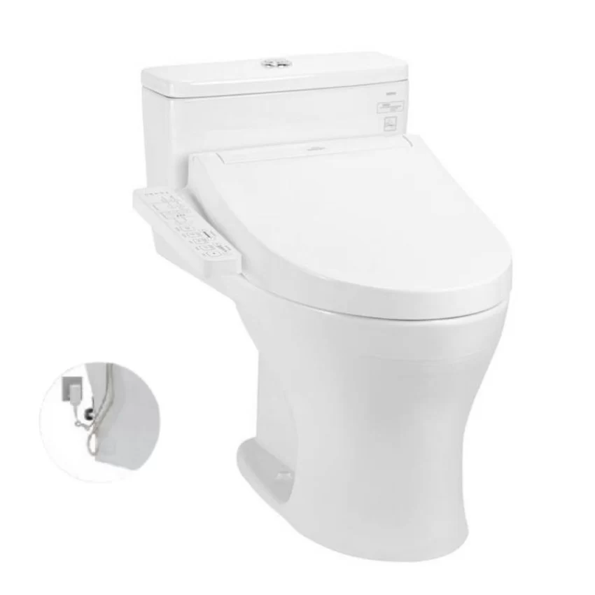 Bồn cầu TOTO MS855DW16 1 khối nắp điện tử Washlet C2 TCF23410AAA 11 Bồn cầu TOTO MS855DW16 1 khối nắp điện tử Washlet C2 TCF23410AAA