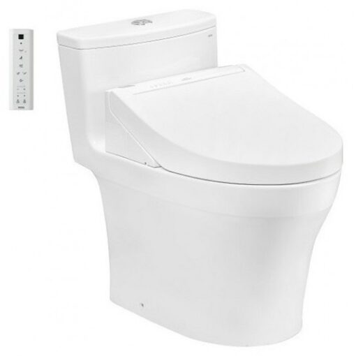 Bồn cầu TOTO MS885CDW15 1 khối nắp điện tử Washlet C5 TCF24460AAA giấu dây