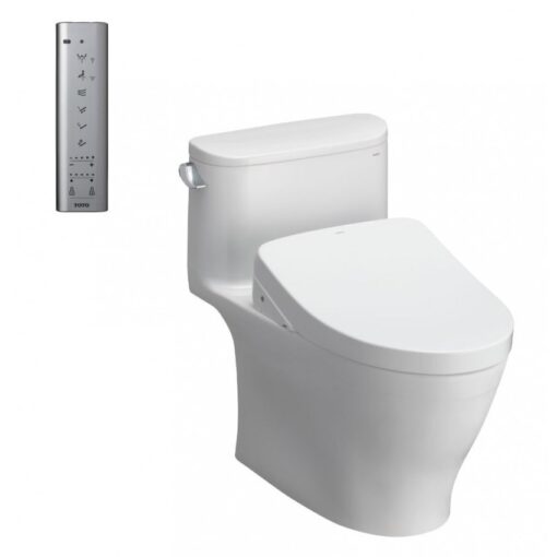 Bồn cầu TOTO MS887CRW12 1 khối nắp điện tử Washlet S7 TCF4911EZ giấu dây