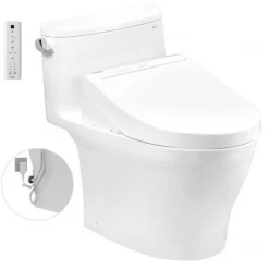 Bồn cầu TOTO MS887RW14 1 khối nắp điện tử Washlet C5 TCF24410AAA