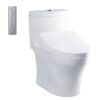 Bồn cầu TOTO MS889CDRW12 1 khối nắp điện tử Washlet S7 TCF4911EZ giấu dây