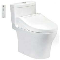 Bồn cầu TOTO MS889CDRW15 1 khối nắp điện tử Washlet C5 TCF24460AAA giấu dây