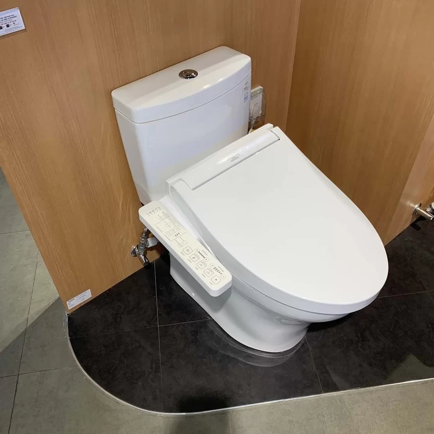 Bồn cầu TOTO MS889CDRW17 Bồn cầu TOTO MS889CDRW17 1 khối nắp điện tử Washlet C2 TCF23460AAA giấu dây 1