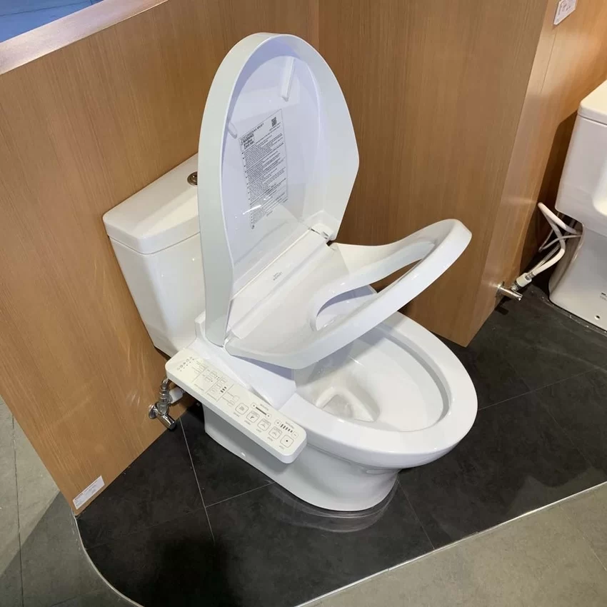 Bồn cầu TOTO MS889CDRW17 Bồn cầu TOTO MS889CDRW17 1 khối nắp điện tử Washlet C2 TCF23460AAA giấu dây 4