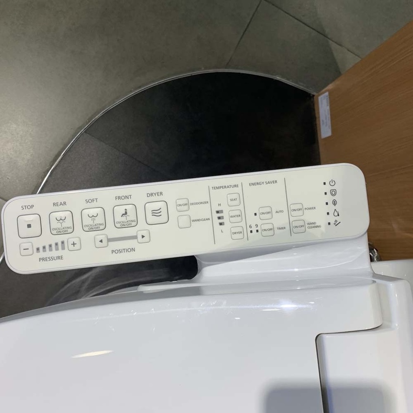 Bồn cầu TOTO MS889CDRW17 1 khối nắp điện tử Washlet C2 TCF23460AAA giấu dây 5
