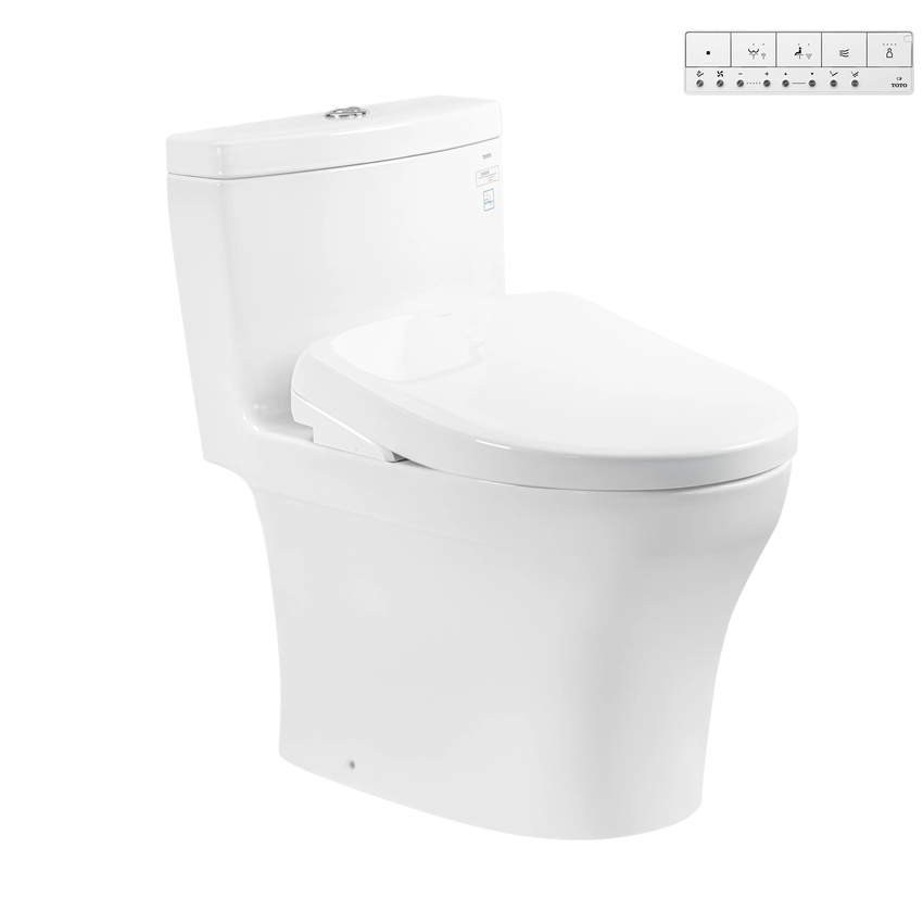 Bồn cầu TOTO MS889CDRW23 1 khối nắp điện tử Washlet S7 TCF47360GAA giấu dây