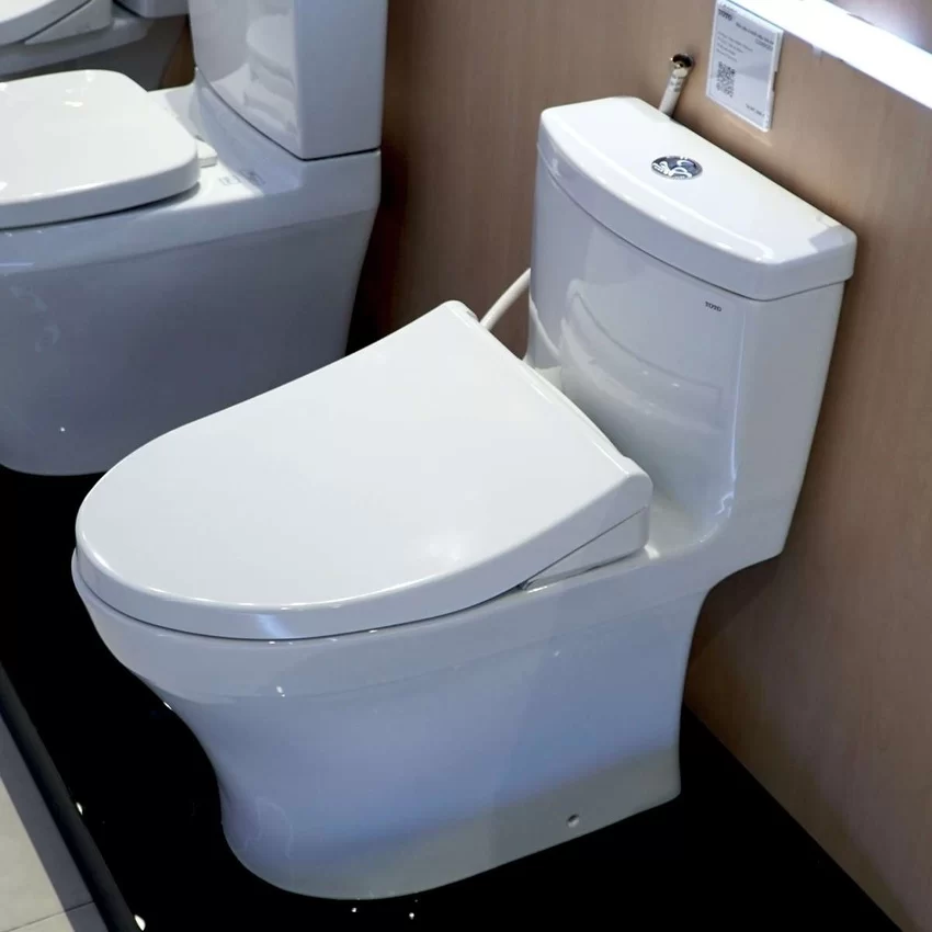 Bồn cầu TOTO MS889DRE4 Bồn cầu TOTO MS889DRE4 1 khối nắp rửa cơ TCW1211A