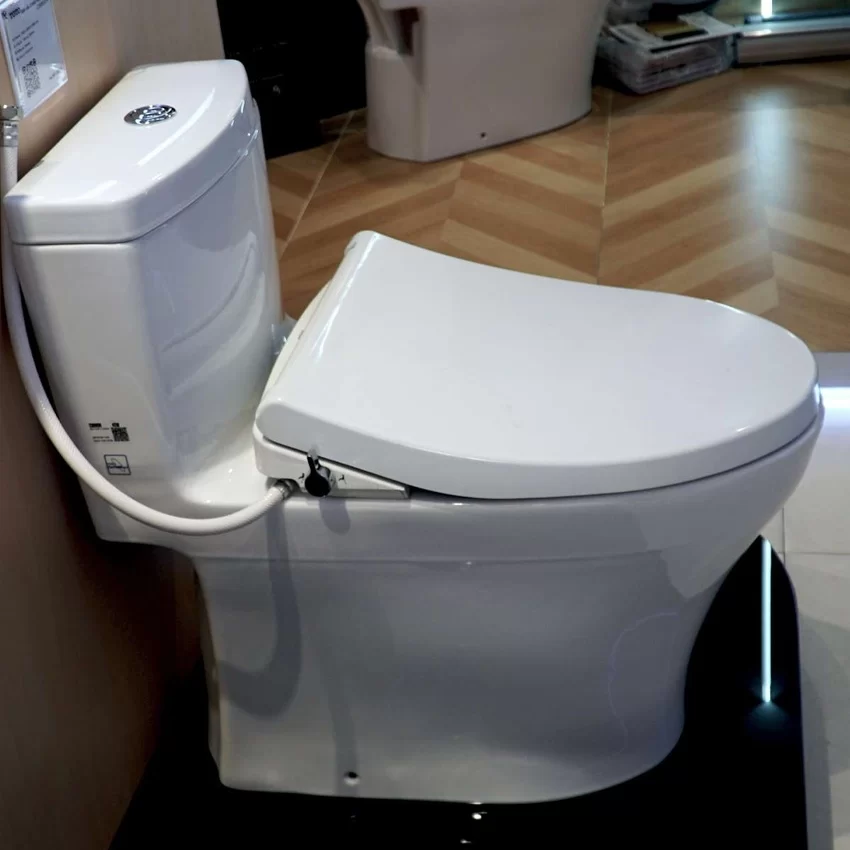 Thiết kế độc đáo của TOTO MS889DRE4 Thiết kế bồn cầu TOTO MS889DRE4 1 khối nắp rửa cơ TCW1211A