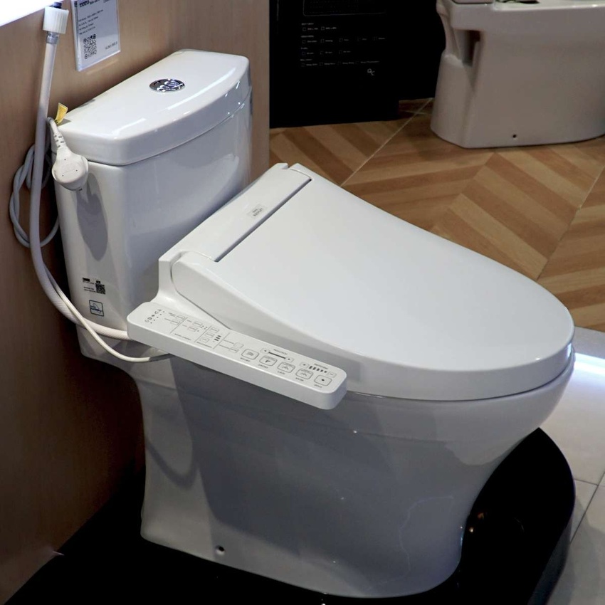 Bồn cầu TOTO MS889DRW16 1 khối nắp điện tử Washlet C2
