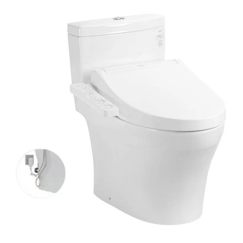 Bồn cầu TOTO MS889DRW16 1 khối nắp điện tử Washlet C2 TCF23410AAA 9 Bồn cầu TOTO MS889DRW16 1 khối nắp điện tử Washlet C2 TCF23410AAA