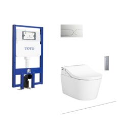 Bồn cầu treo tường điện tử RW (giấu dây) xả tự động TOTO CW542HME5U TCF802C2Z WH172AAT MB175M