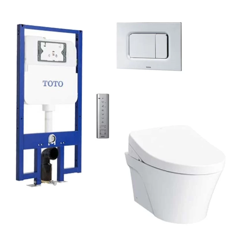 Bồn cầu treo tường điện tử S7 (giấu dây) TOTO CW822REA TCF4911EZ WH172AT TCA465 MB170P#SS 10 Bồn cầu treo tường điện tử S7 TOTO CW822REA#W