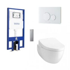 Bồn cầu treo tường điện tử S7 (giấu dây) xả tự động TOTO CW812REA TCF4911EZ WH172AAT TCA464 MB176GH