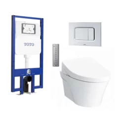Bồn cầu treo tường điện tử S7 (giấu dây) xả tự động TOTO CW822REA TCF4911EZ WH172AAT TCA464 MB170P#SS