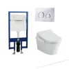Bồn cầu treo tường điện tử TOTO CW553 TCF33320GAA WH172A MB174P#SS