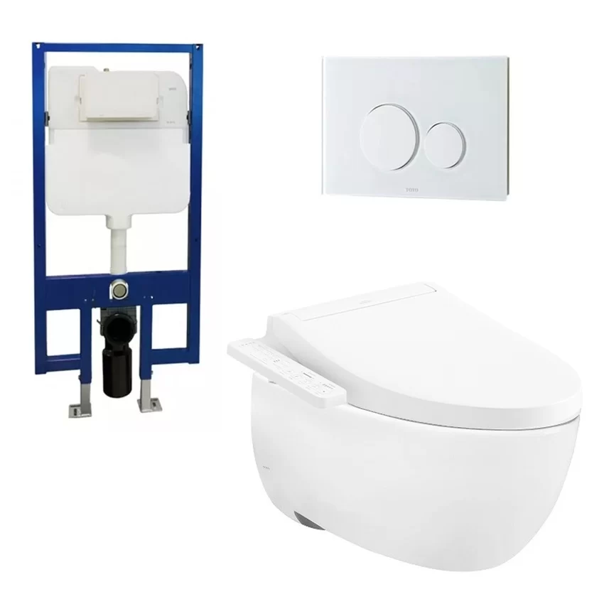 Bồn cầu treo tường điện tử TOTO CW812RA TCF23410AAA WH172A MB176GH Bồn cầu treo tường điện tử TOTO CW812RA TCF23410AAA WH172A MB176GH