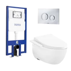 Bồn cầu treo tường điện tử (giấu dây) TOTO CW812REA TCF23460AAA WH172AT TCA465 MB174P#SS